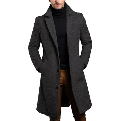 Trench-coat en laine élégant pour homme - Hiver