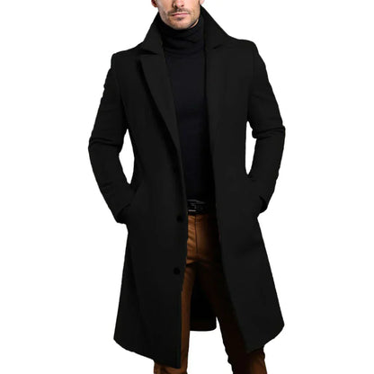 Trench-coat en laine élégant pour homme - Hiver