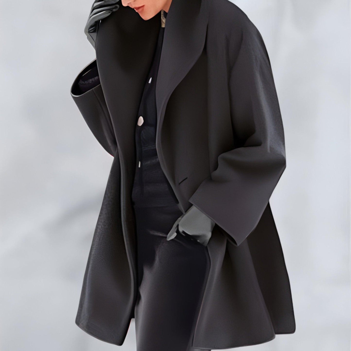 Veste élégante pour femme - Long manteau chaud d'hiver