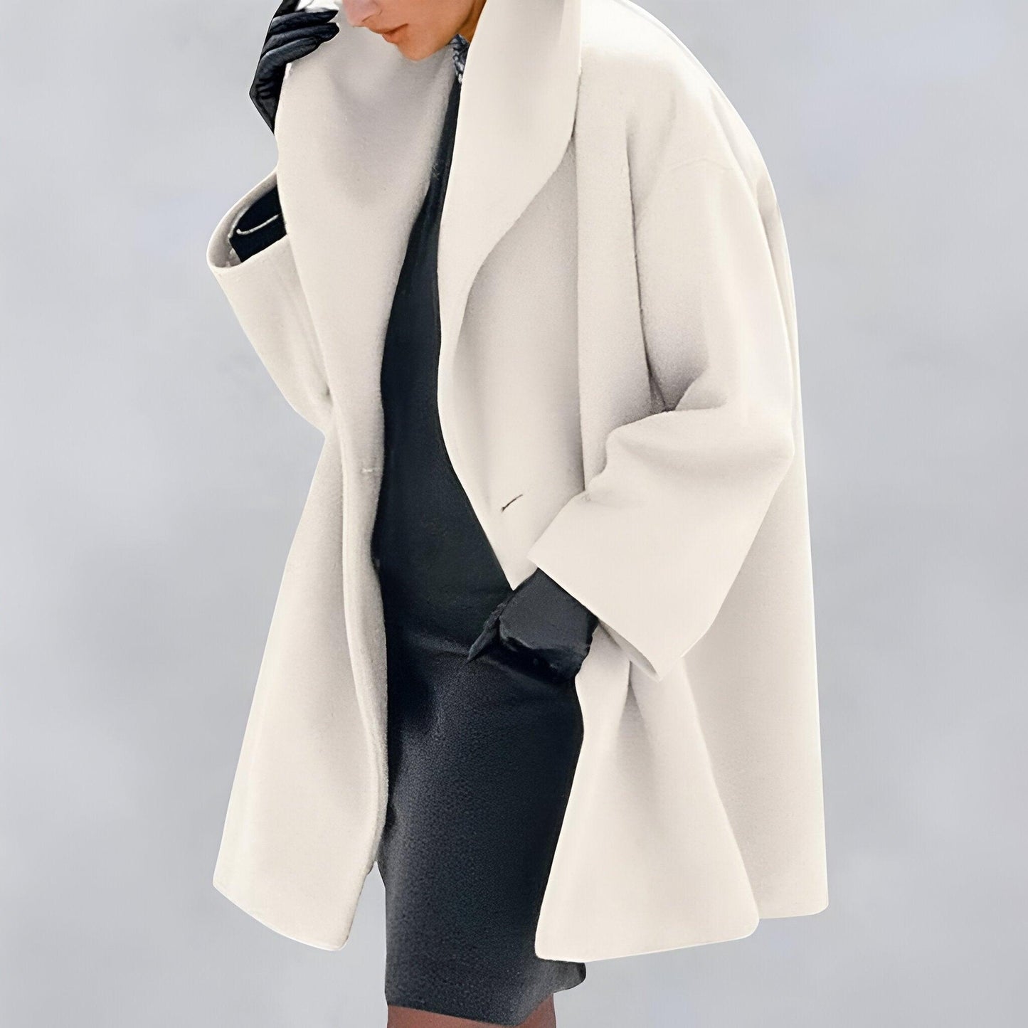 Veste élégante pour femme - Long manteau chaud d'hiver