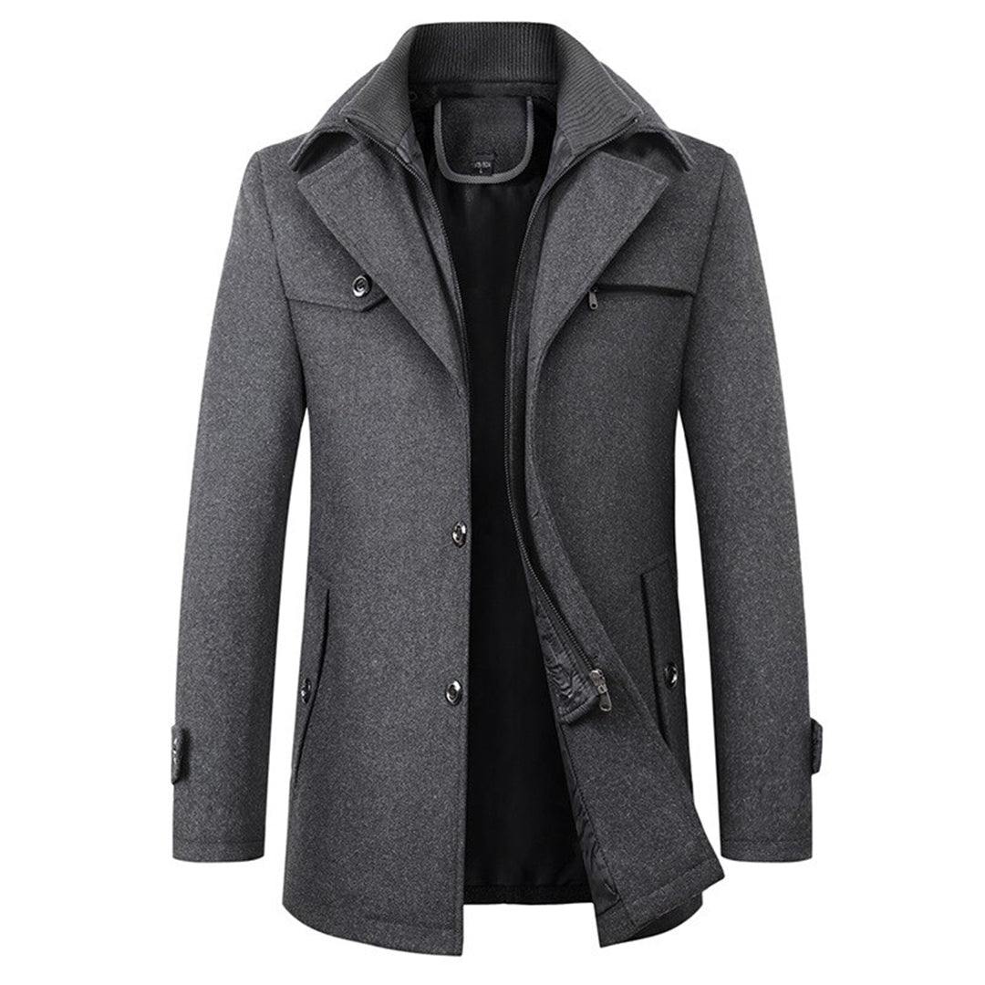 Veste d'hiver homme mi-longue élégante