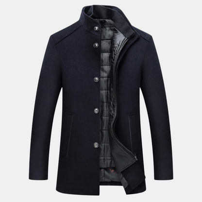Blouson d'hiver chaud Col montant Fermeture éclair