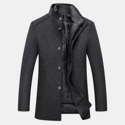 Blouson d'hiver chaud Col montant Fermeture éclair