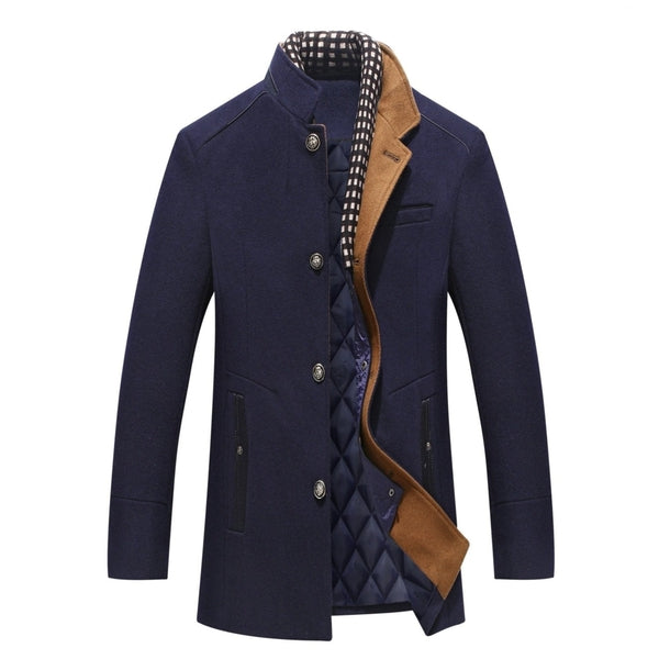 Manteau d'hiver homme classique doublé