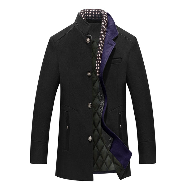 Manteau d'hiver homme classique doublé