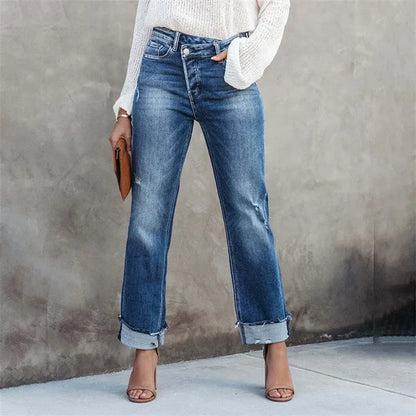 Lässige Jeanshose Casual Style - IdealeKleiden