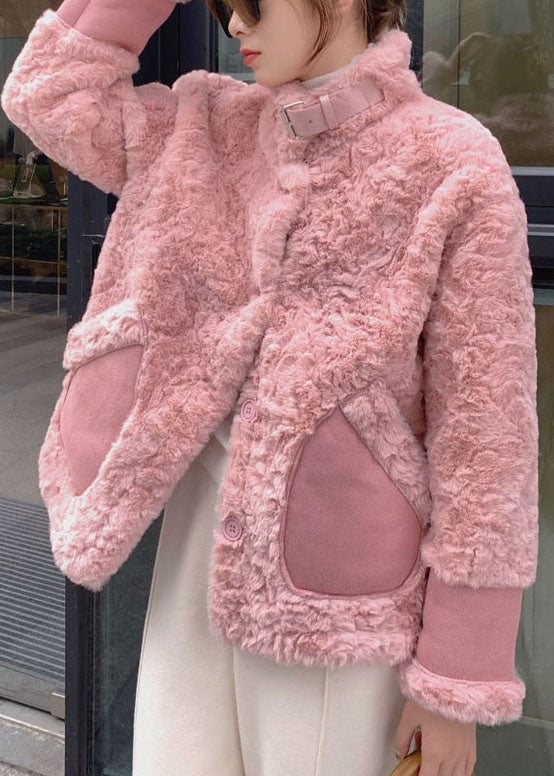 Manteau d'hiver en fausse fourrure élégant pour femme