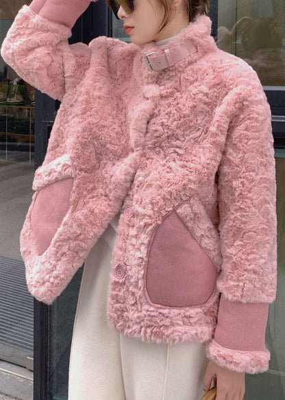 Manteau d'hiver en fausse fourrure élégant pour femme