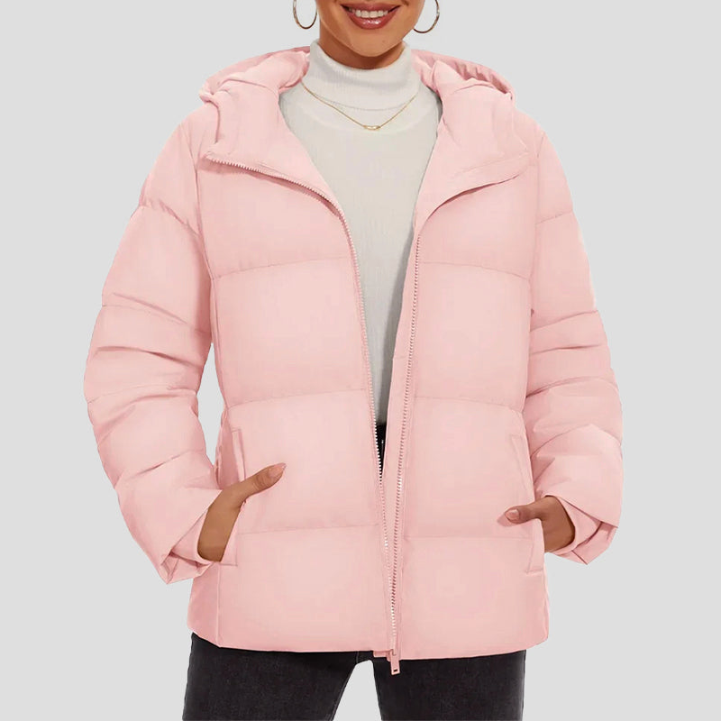 Robe chaude d'hiver | Doudoune femme à capuche imperméable