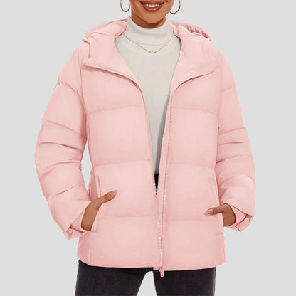 Robe chaude d'hiver | Doudoune femme à capuche imperméable