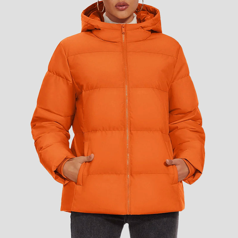 Robe chaude d'hiver | Doudoune femme à capuche imperméable
