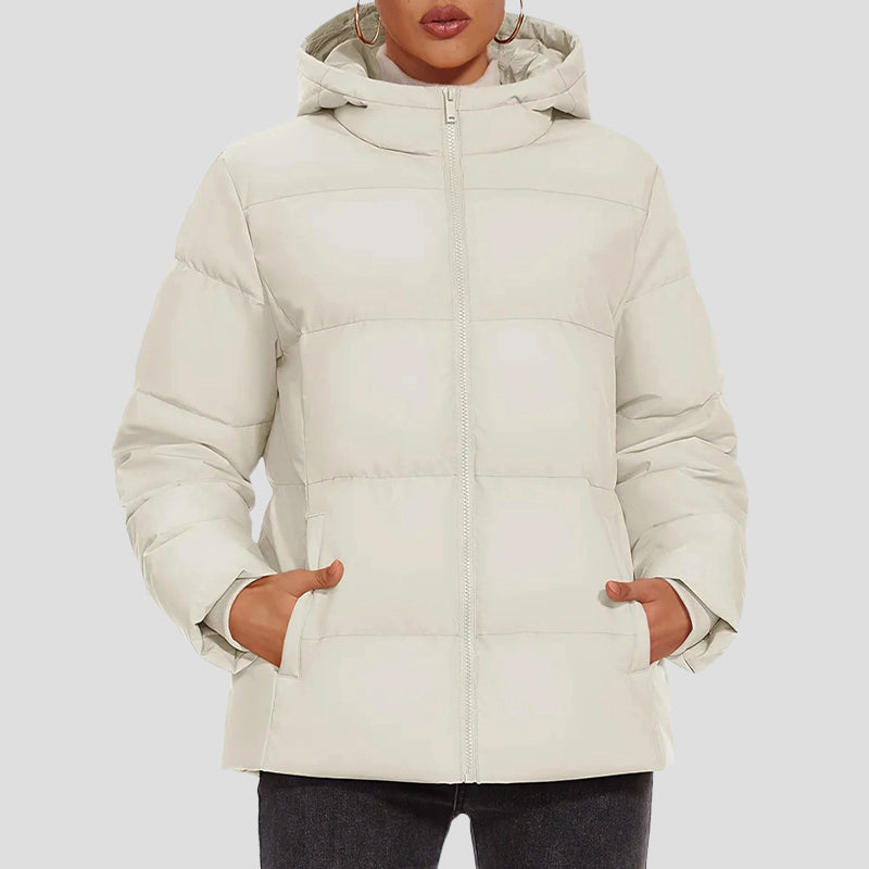 Robe chaude d'hiver | Doudoune femme à capuche imperméable