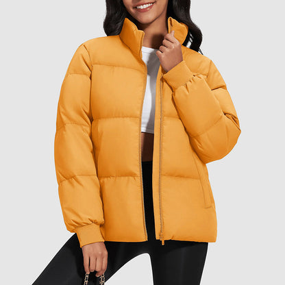 Doudoune courte col montant femme