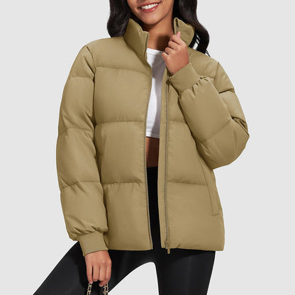 Doudoune courte col montant femme