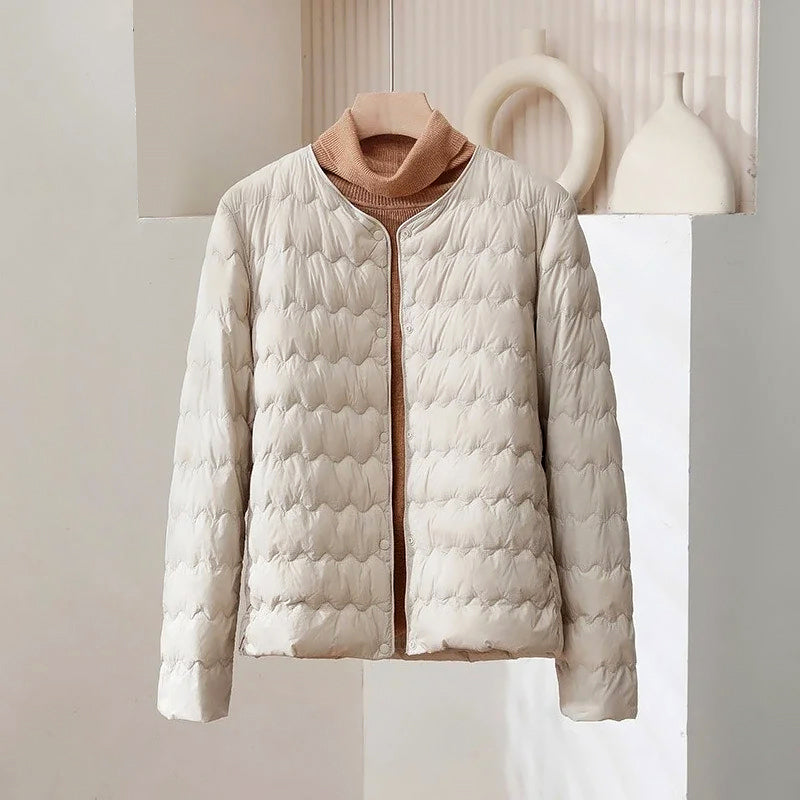 Doudoune fine femme style réglable