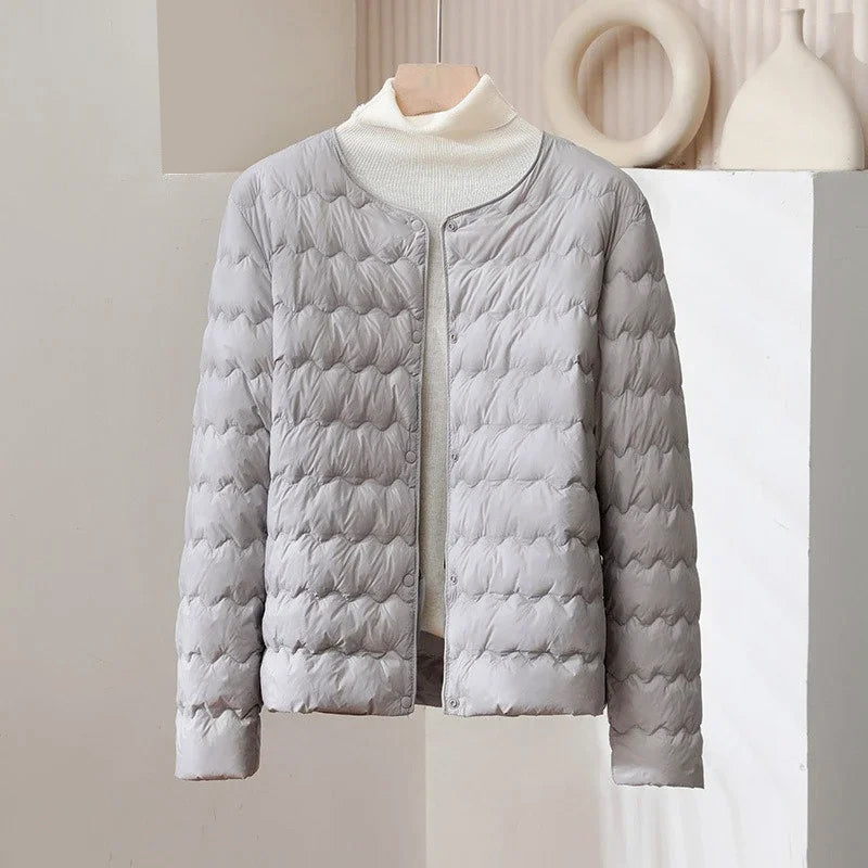 Doudoune fine femme style réglable