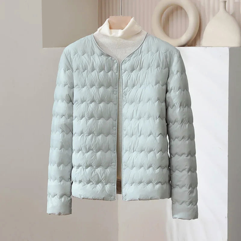 Doudoune fine femme style réglable