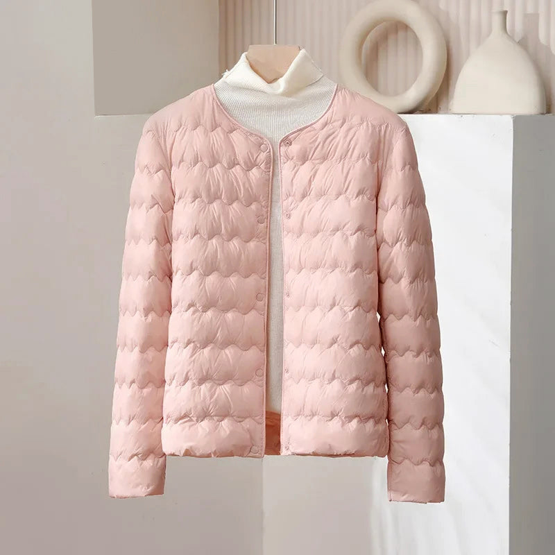 Doudoune fine femme style réglable