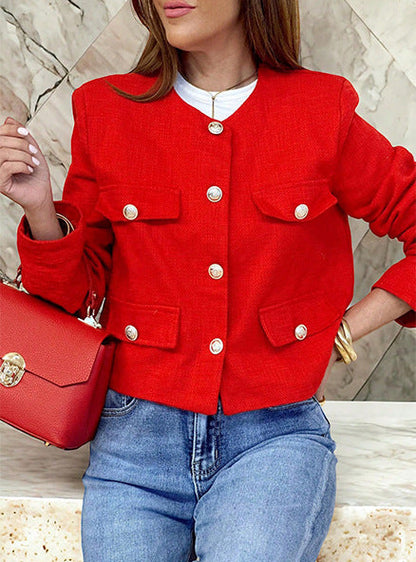 Blazer court femme Veste en laine Style moderne