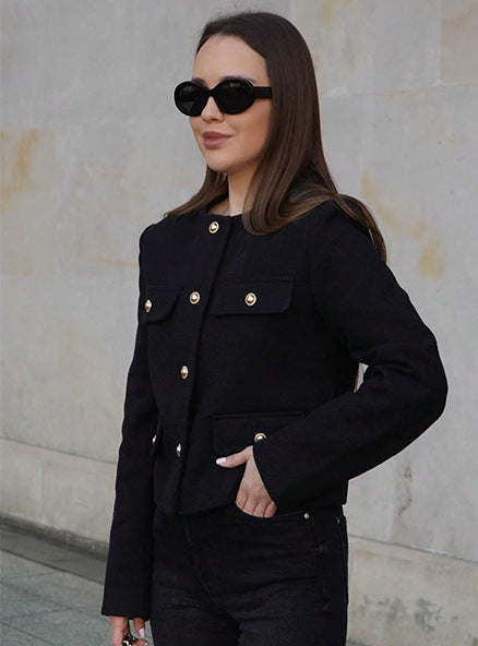Blazer court femme Veste en laine Style moderne