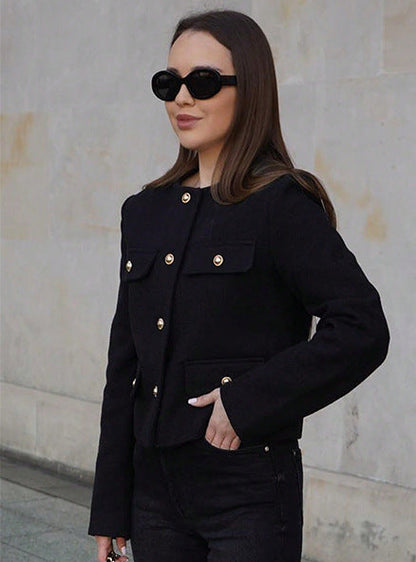 Blazer court femme Veste en laine Style moderne