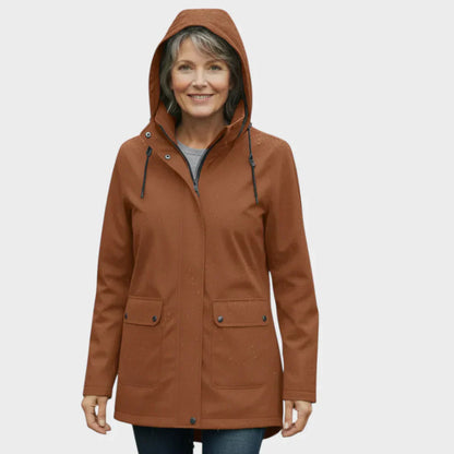 Veste de pluie légère et imperméable pour femme
