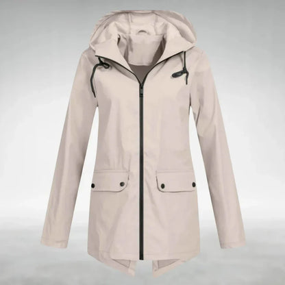 Veste de pluie légère et imperméable pour femme