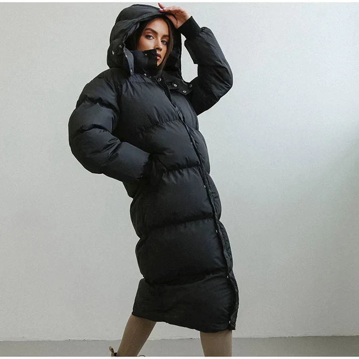 Grande veste de transition pour femme, doudoune à capuche