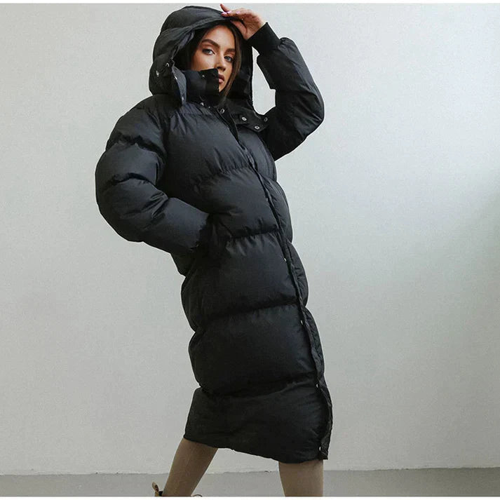 Grande veste de transition pour femme, doudoune à capuche