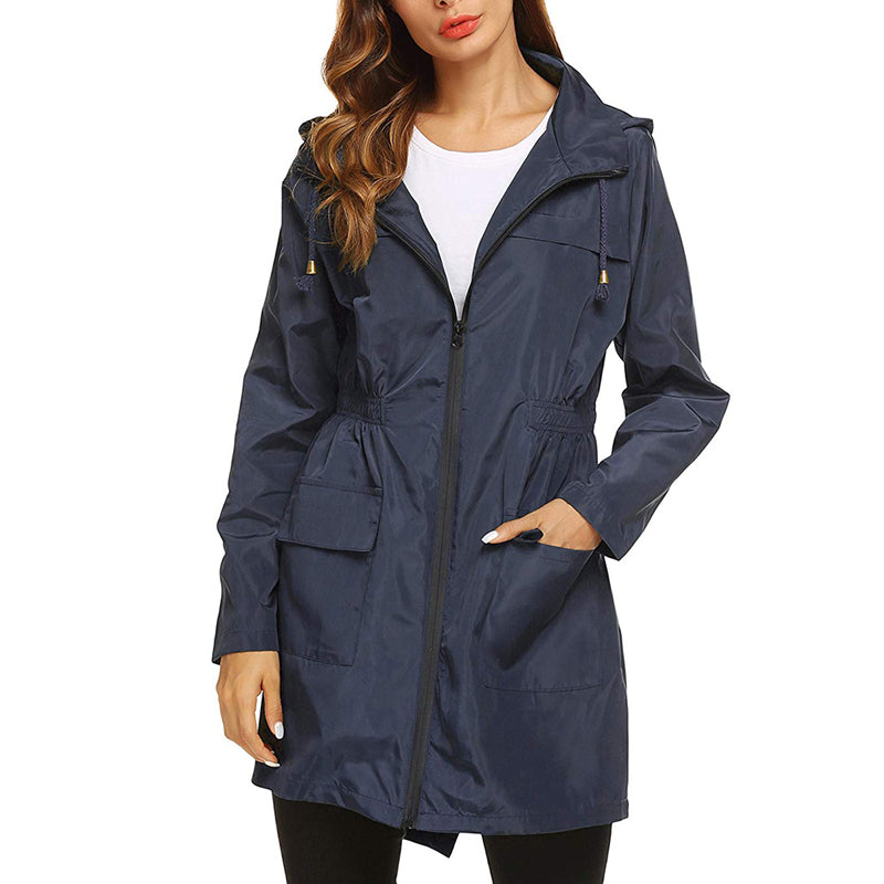 Veste de pluie imperméable légère pour femme