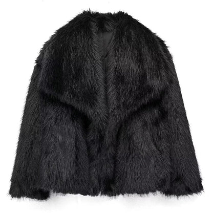 Veste en fausse fourrure élégante pour femme - Manteau d'hiver léger au design raffiné