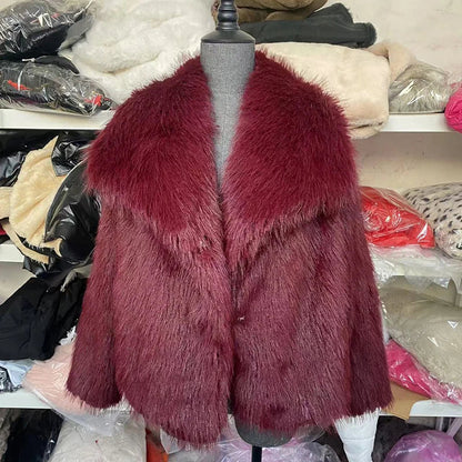 Veste en fausse fourrure élégante pour femme - Manteau d'hiver léger au design raffiné