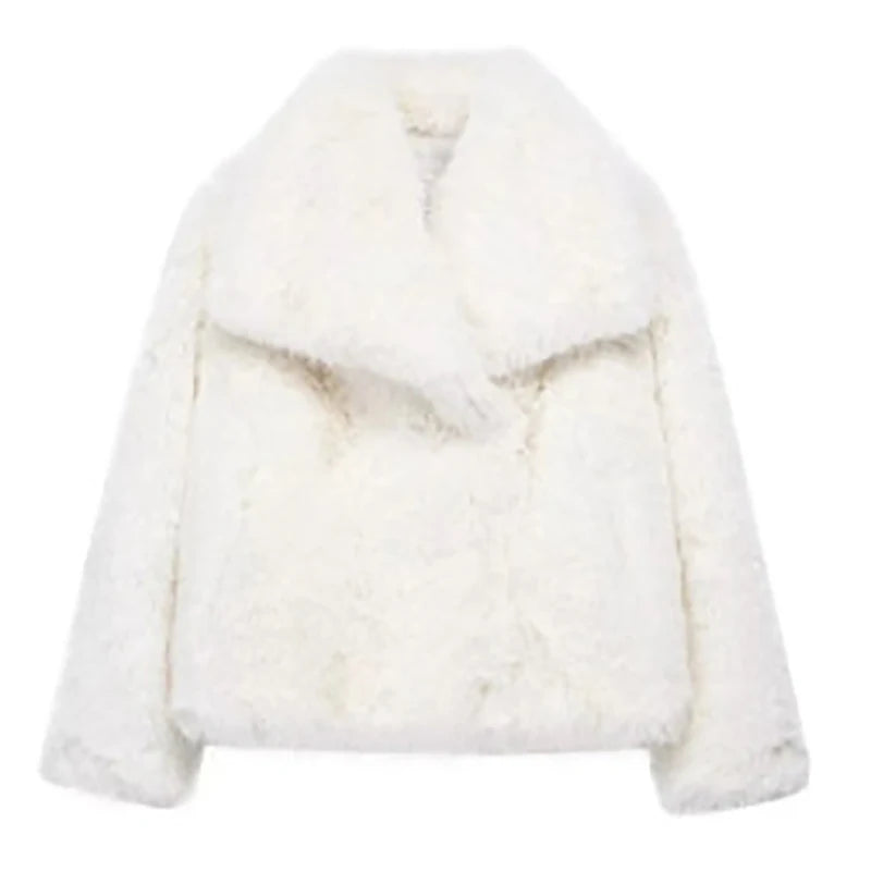 Veste en fausse fourrure élégante pour femme - Manteau d'hiver léger au design raffiné