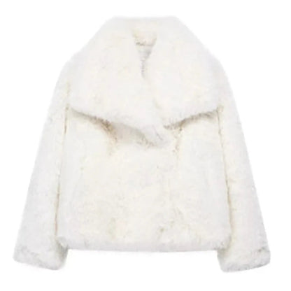 Veste en fausse fourrure élégante pour femme - Manteau d'hiver léger au design raffiné