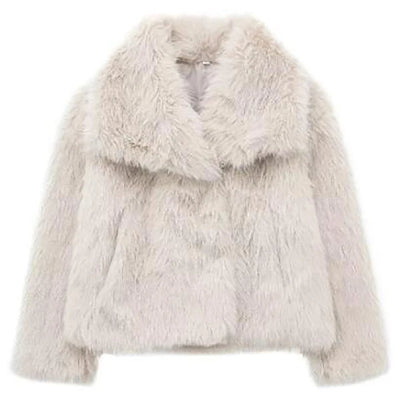 Veste en fausse fourrure élégante pour femme - Manteau d'hiver léger au design raffiné