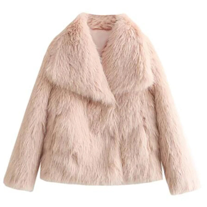 Veste en fausse fourrure élégante pour femme - Manteau d'hiver léger au design raffiné