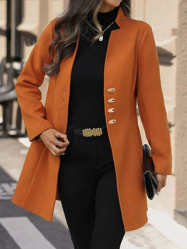 Manteau d'hiver chic pour femme coupe ajustée