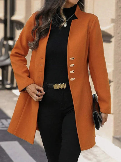Manteau d'hiver chic pour femme coupe ajustée