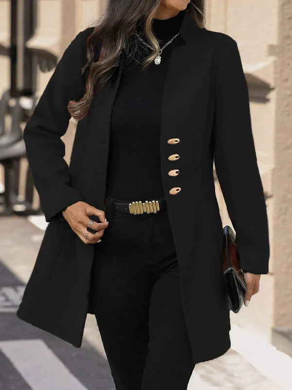 Manteau d'hiver chic pour femme coupe ajustée