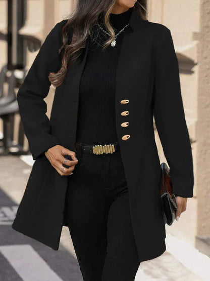 Manteau d'hiver chic pour femme coupe ajustée