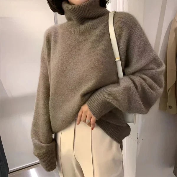 Pull roulé Femme Doux et Moelleux