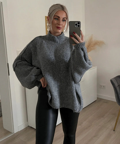 Pull en tricot oversized pour femme chaud pour l'hiver