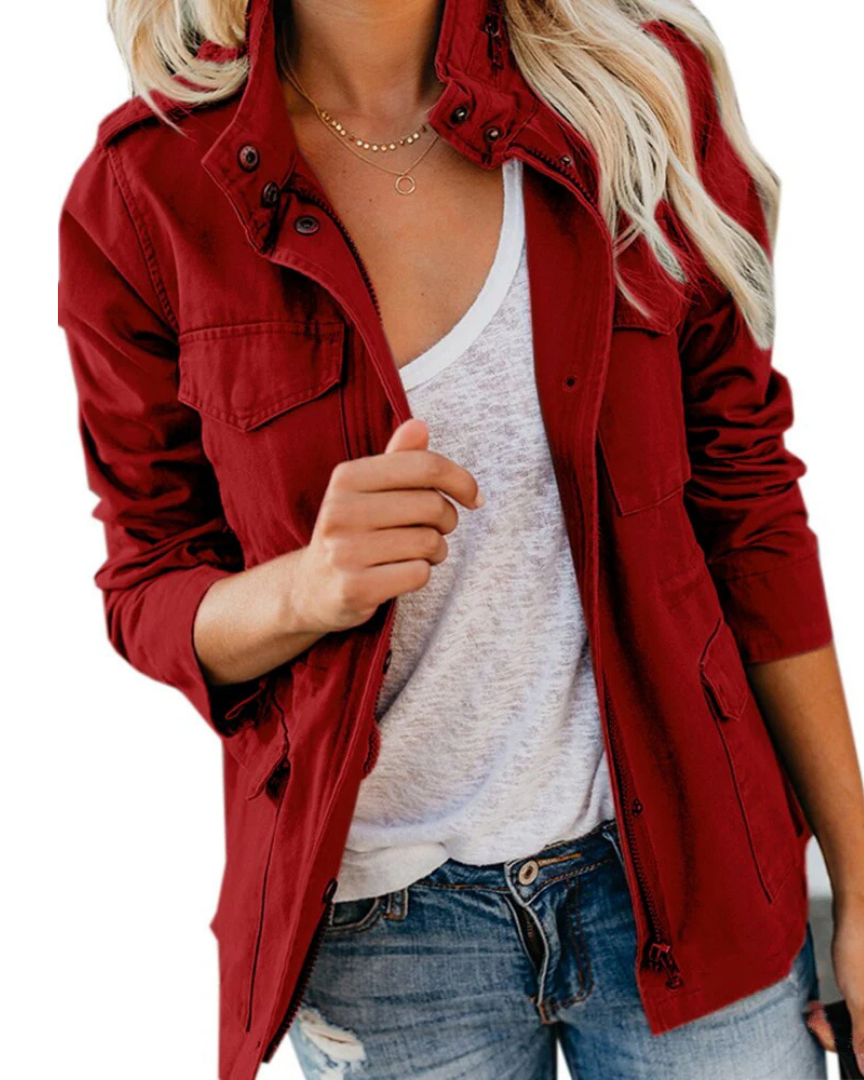 Veste femme pratique décontractée oversize