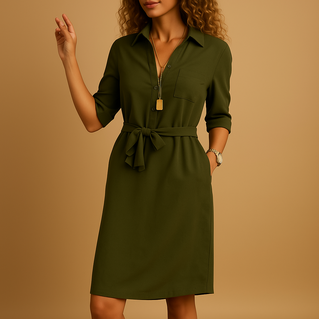 Robe de printemps fleurie pour femme avec ceinture