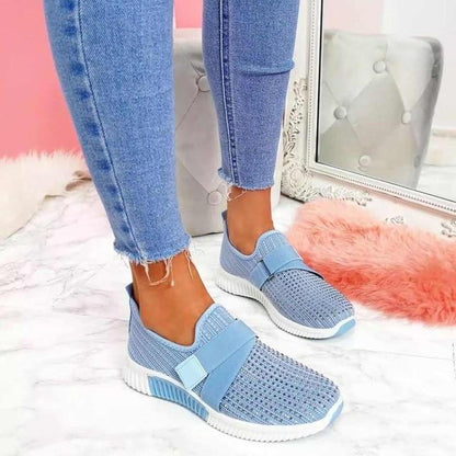 Damen Sportschuh Modern Elastik Schnürsenkel - IdealeKleiden