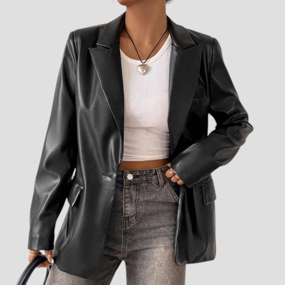 Veste blazer stylée Oversize Noir Coupe Moderne