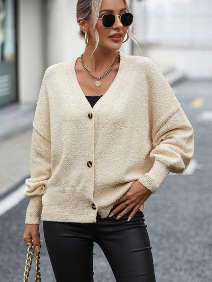 Gilet en tricot pour femmes, col en V, automne