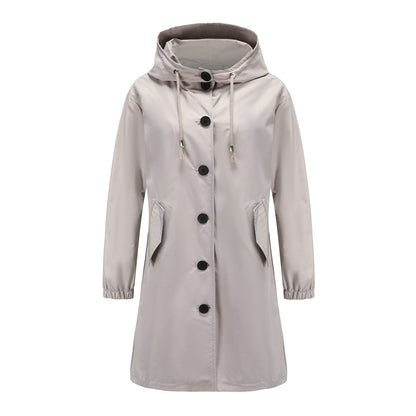 Veste de pluie imperméable légère à capuche