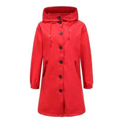 Veste de pluie imperméable légère à capuche