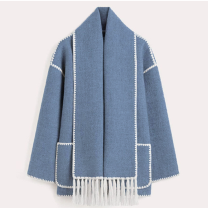 Veste oversize pour femme avec col châle Design élégant